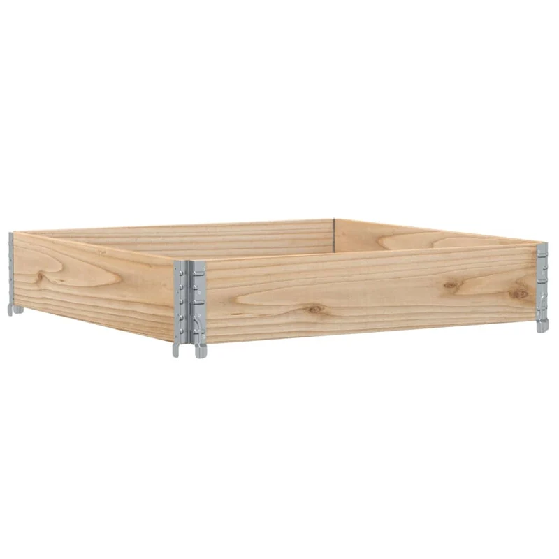 Jardinera De Madera Maciza De Pino 100x100 Cm