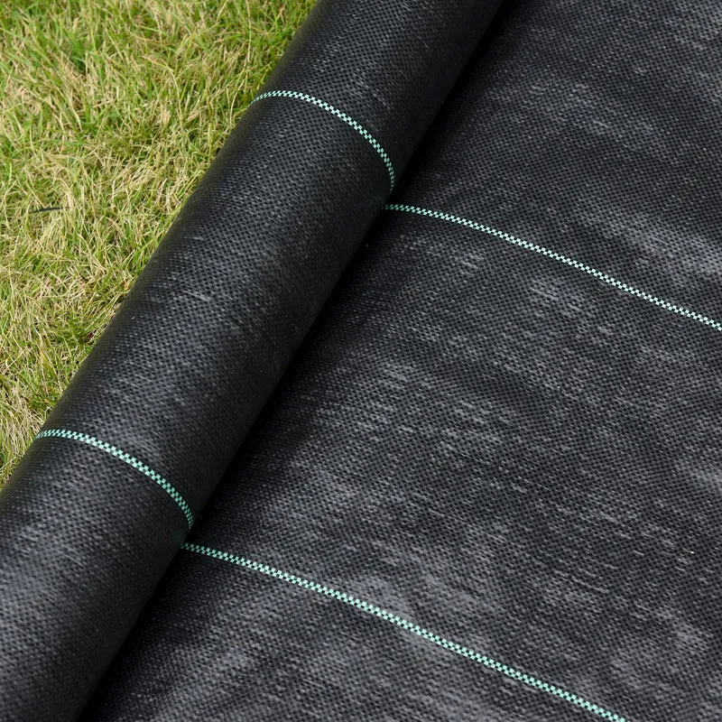 Outsunny Rollo De Malla Geotextil 1x50 M Malla De Jardín Contra Malas Hierbas