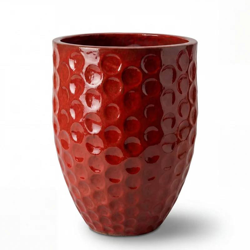Pot MEROVEE 42x55cm rouge tropical