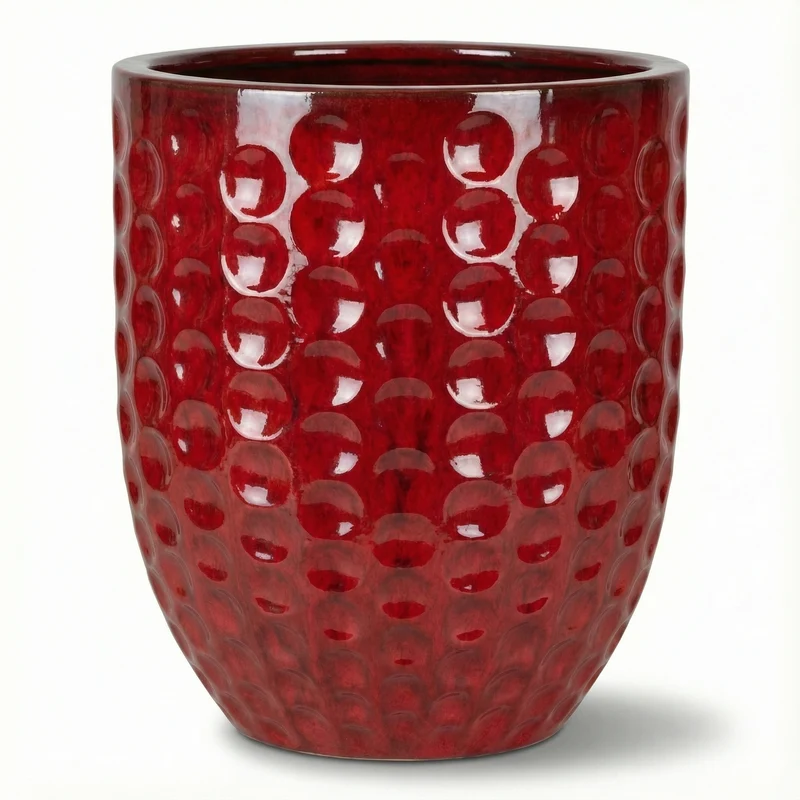 Pot MEROVEE 55x65cm rouge tropical