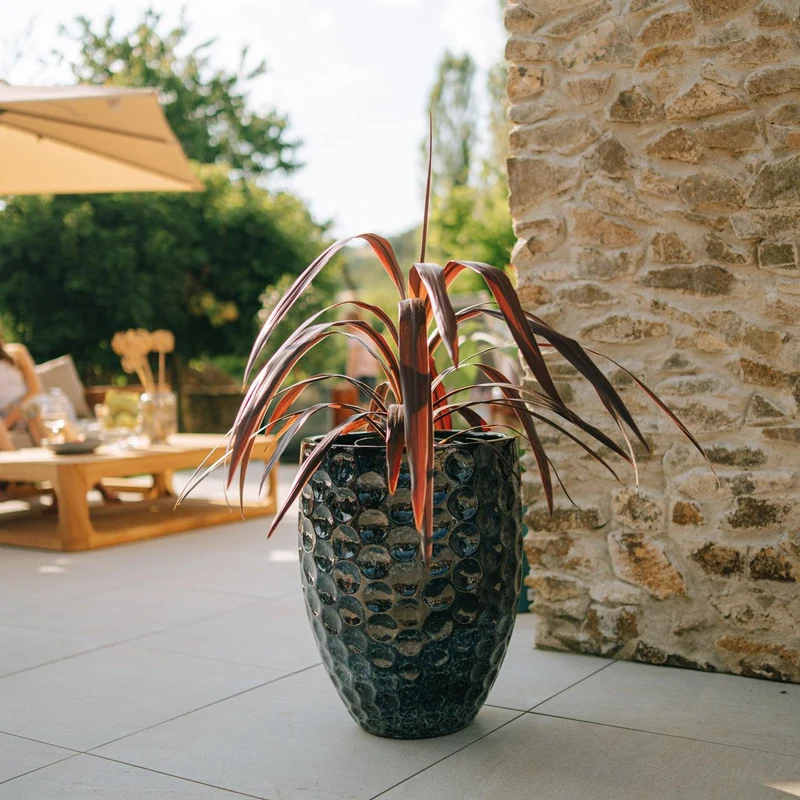 Pot MEROVEE 42x55cm bleu abysse