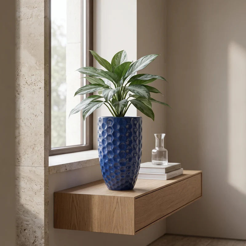 Pot MEROVEE 23x35cm bleu azur