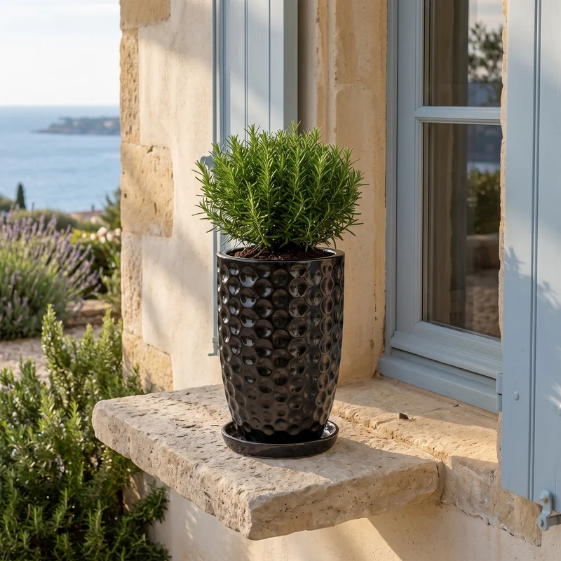 Pot MEROVEE 23x35cm noir