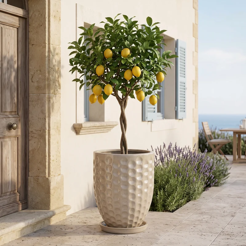 Pot MEROVEE 42x55cm perle