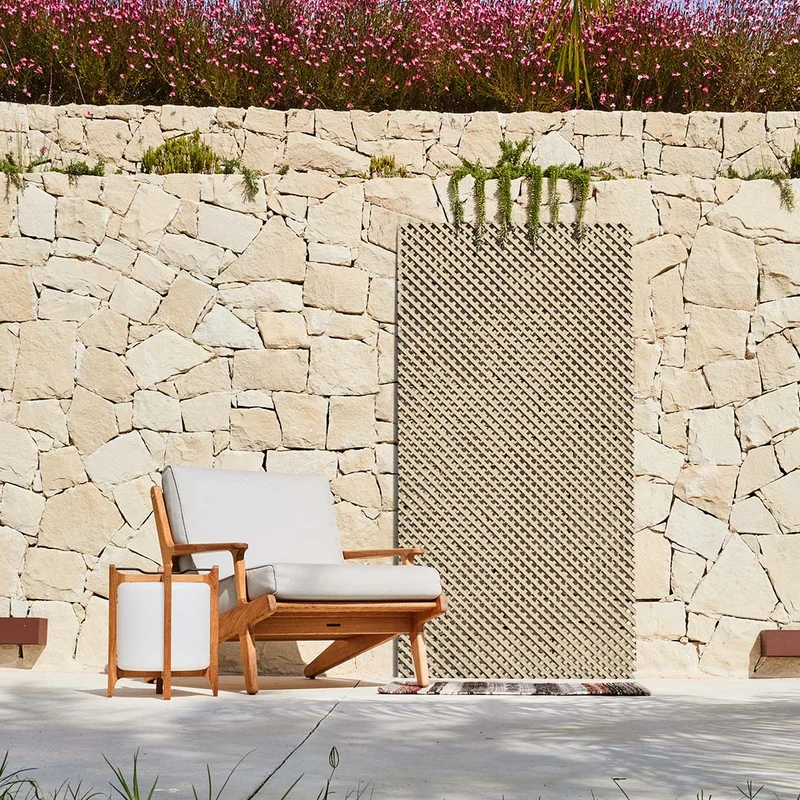 Celosía Lop - Elegancia Y Ecológica Para Tu Espacio - 1x2 M - Marfil