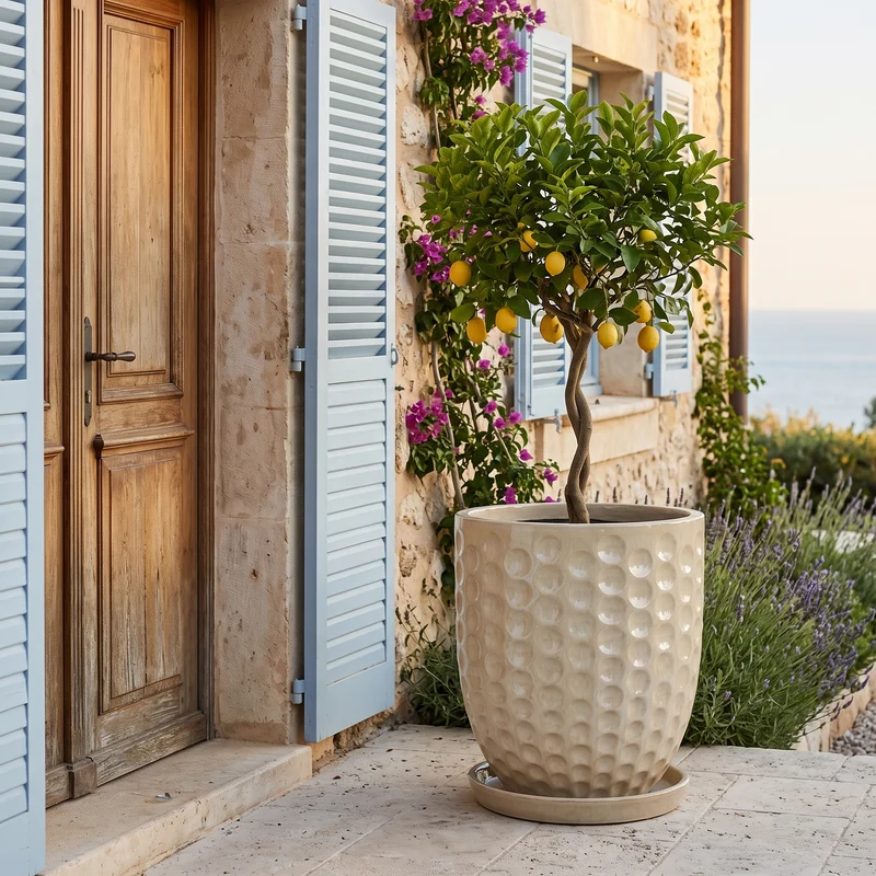Pot MEROVEE 55x65cm perle