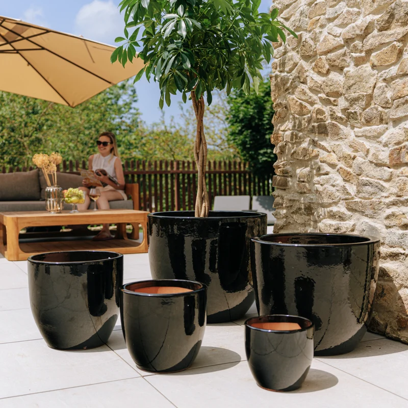 Pot LANCELOT 21x19cm noir