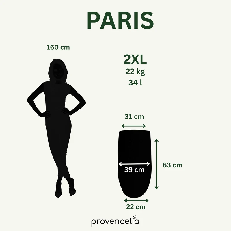 Pot PARIS 39x63cm bleu