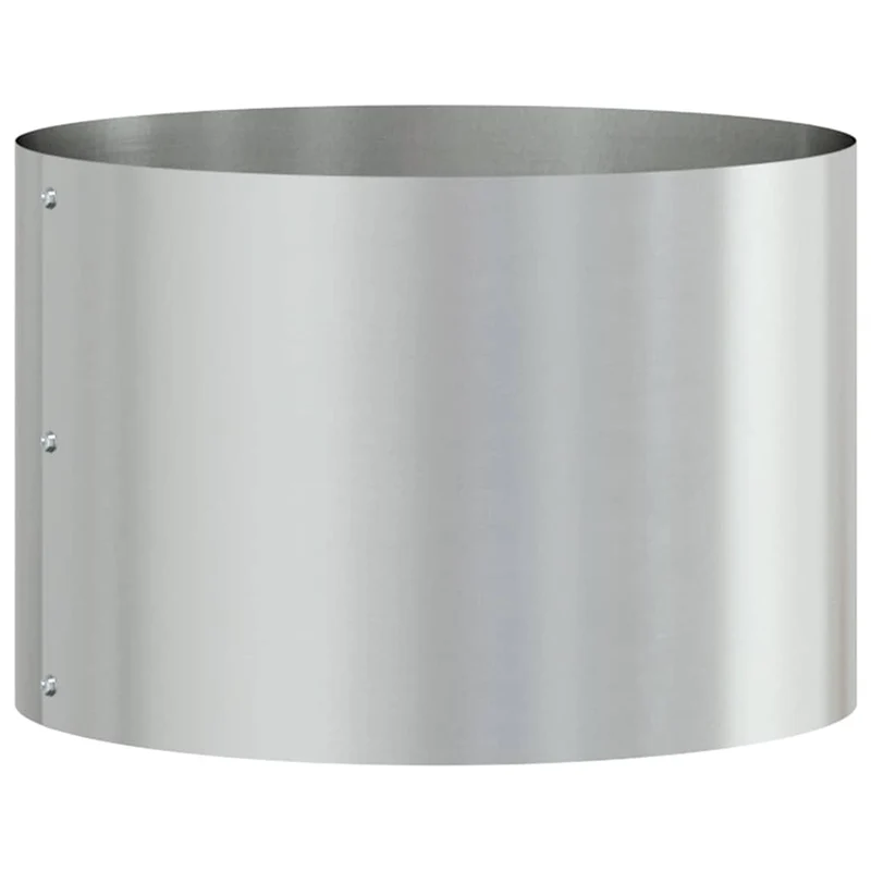 Anillo Para Maceta Plateado 30 X 30 X 20 Cm Acero Galvanizado