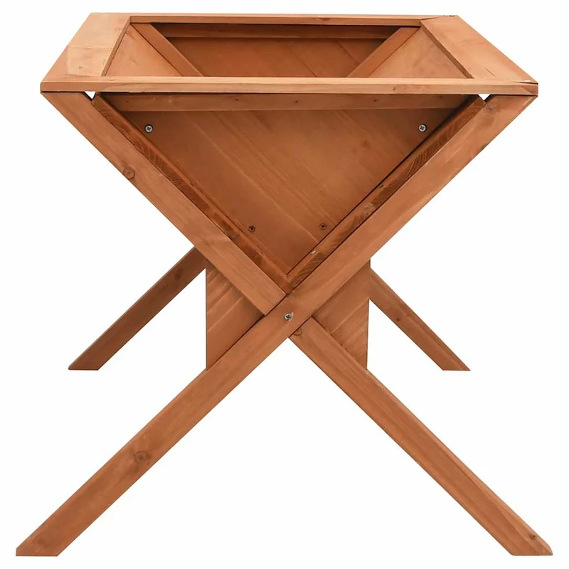 Jardinera De Madera De Abeto 90x55x56 Cm