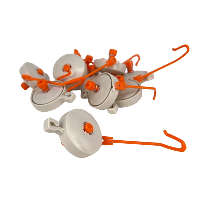 Poleas Tipo Yo-yo Farmx (10 Uds) – Soporte Retráctil Para Ramas De Plantas En Invernadero