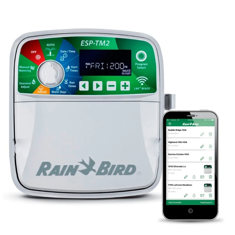 Programador De Riego Rain Bird Esp-tm2 Exterior - 12 Zonas