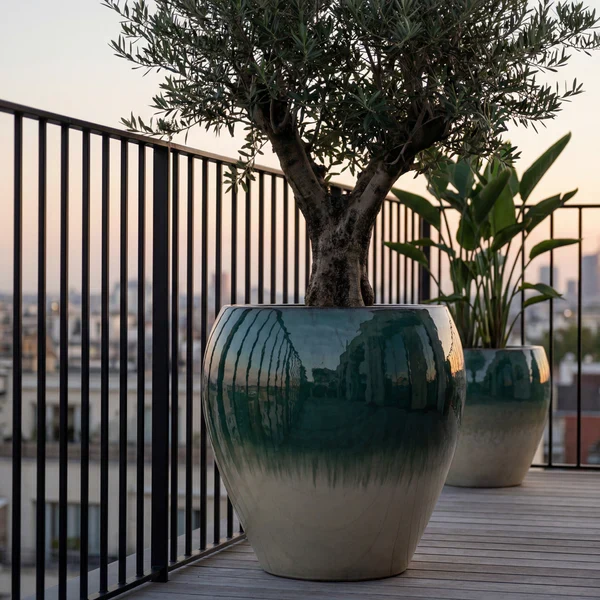 Pot LAFONTAINE2 67x68cm brume d'été