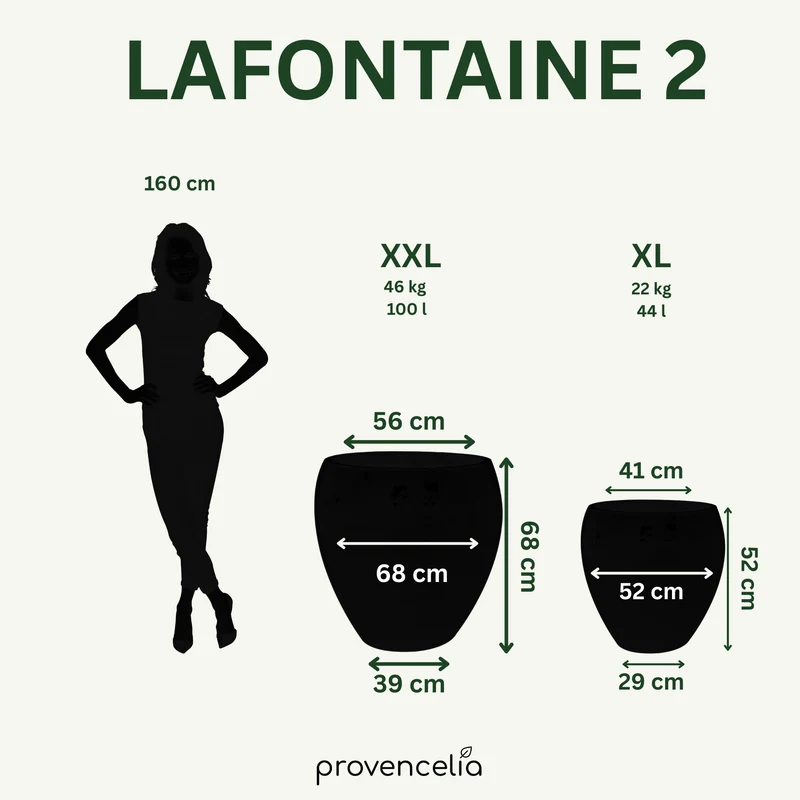 Pot LAFONTAINE2 50x52cm sunset