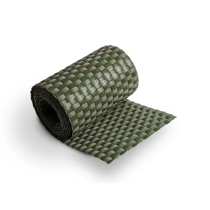 Rollo de Ratán Trenzado (Verde) 19x255 cm