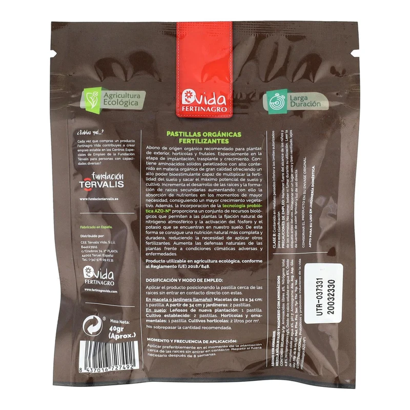 Pastillas orgánicas fertilizantes BIO Fertinagro 10 pastillas