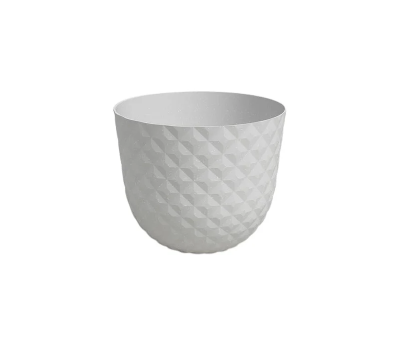Artevasi Macetero Havana Tropical Blanco De Plástico Reciclado 40cm