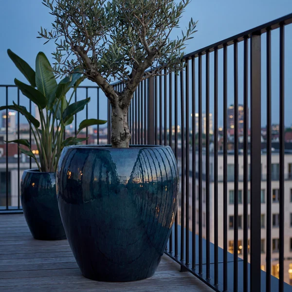 Pot LAFONTAINE2 67x68cm saphir