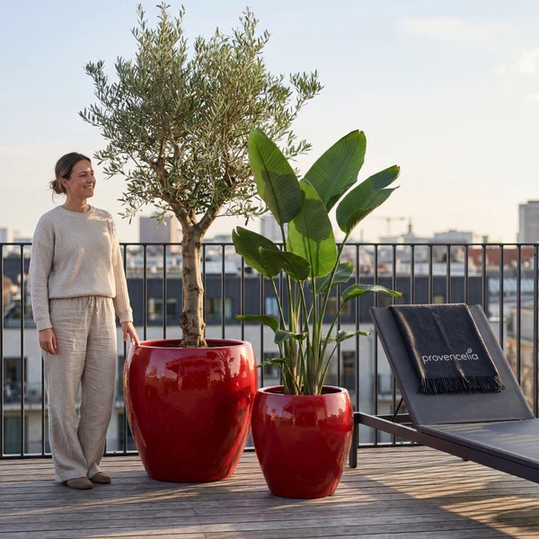 Pot LAFONTAINE2 67x68cm rouge