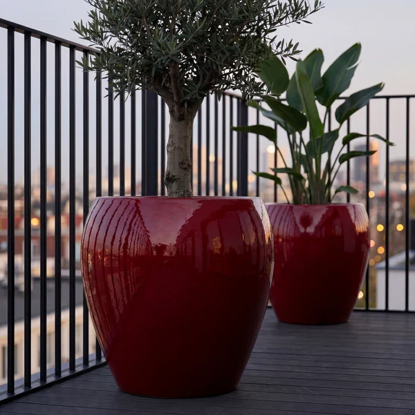 Pot LAFONTAINE2 67x68cm rouge