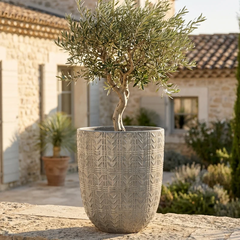 Pot MERCURE 39x51cm crème