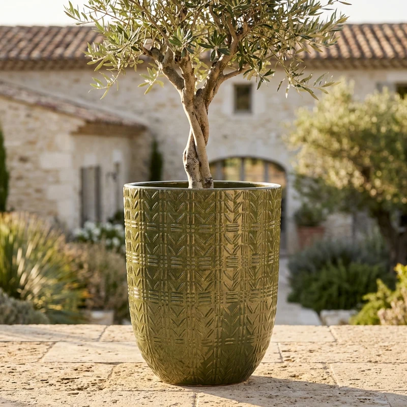 Pot MERCURE 51x64cm vert profond