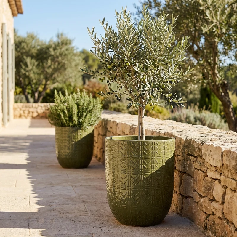 Pot MERCURE 51x64cm vert profond