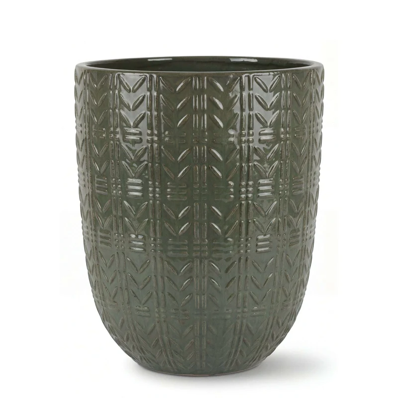Pot MERCURE 39x51cm vert crème