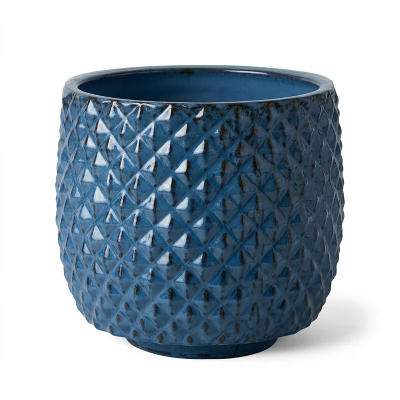 Pot MARS 30x30cm bleu antique