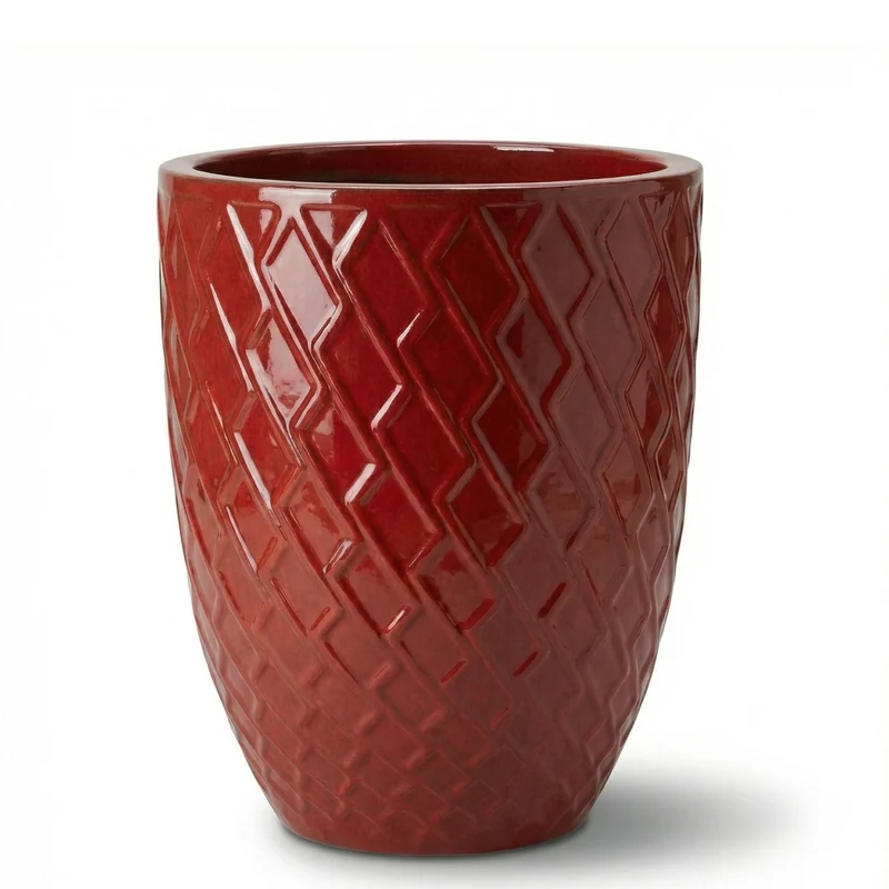 Pot ZEUS 32x40cm rouge impérial