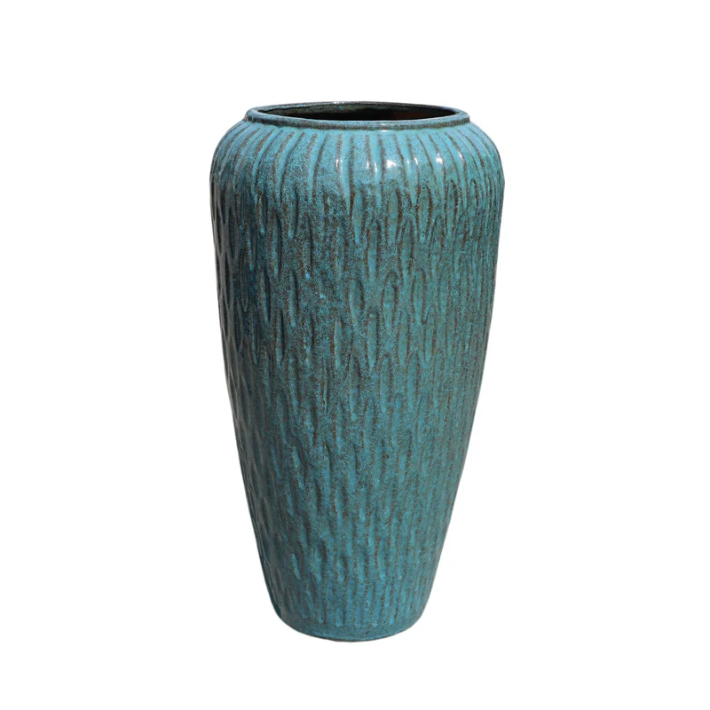 Pot POMPADOUR 30x57cm bleu fer