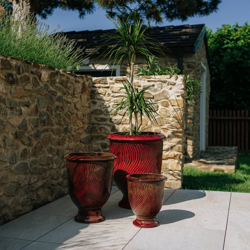 Pot MORGANE 32x39cm rouge brique