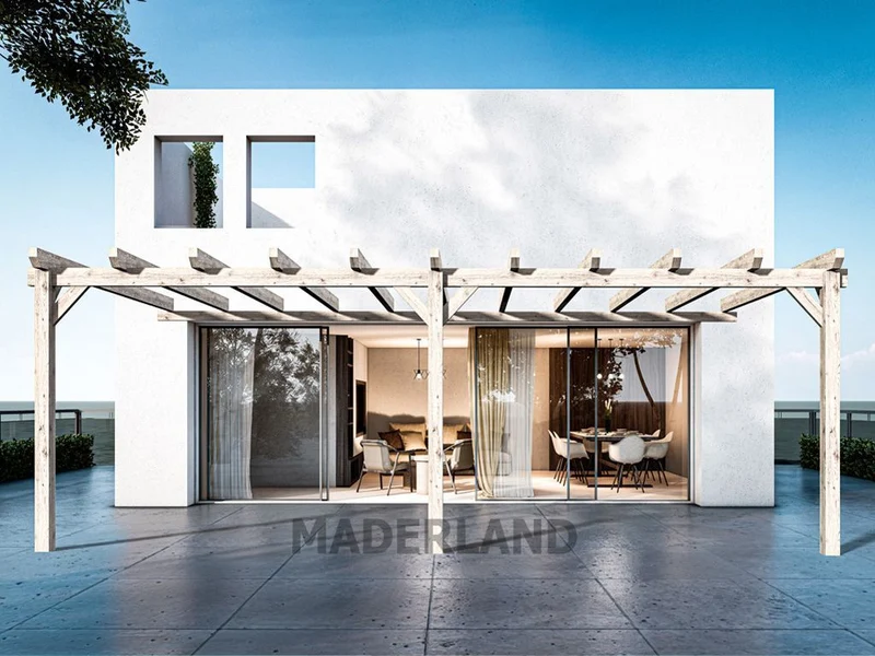 Pérgola de Madera Laminada Adosada - SEVILLA