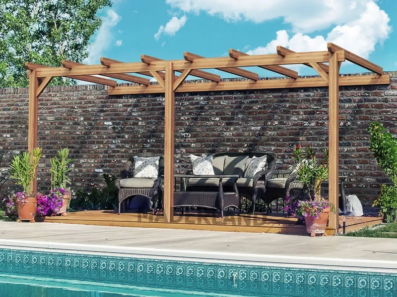 Pérgola de Madera Laminada Adosada - PALMA