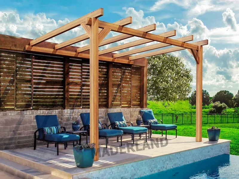 Pérgola de Madera Laminada Adosada - ANDORRA