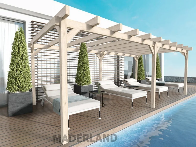 Cochera y Pérgola de Madera Laminada Lugo (Maderland)