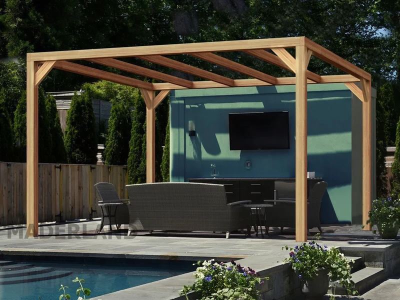 Pérgola de Madera Laminada Santander (Maderland) - Gardeneas