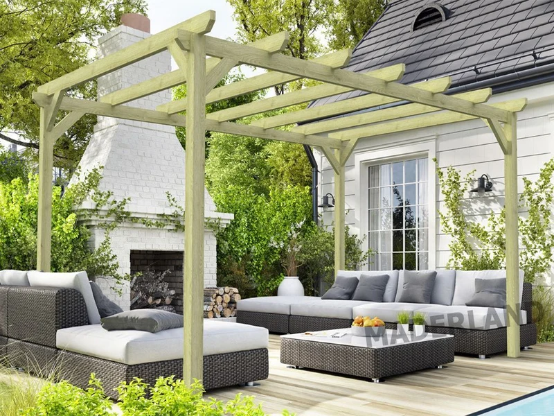 Pérgola de Madera Maciza Cambados (Maderland) - Gardeneas
