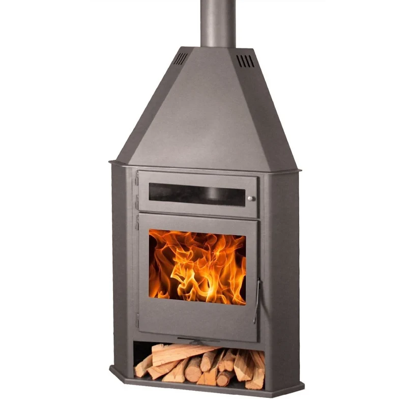 Estufa de leña modelo R8 Horno 594