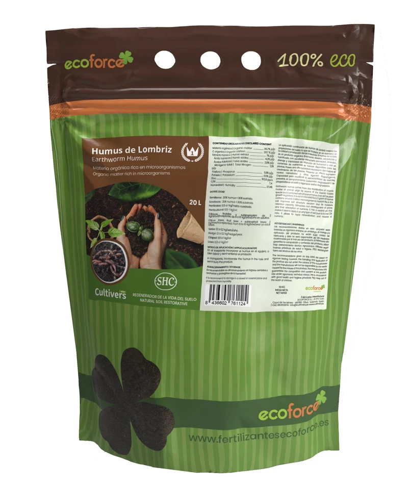 Humus De Lombriz Cultivers 20 L