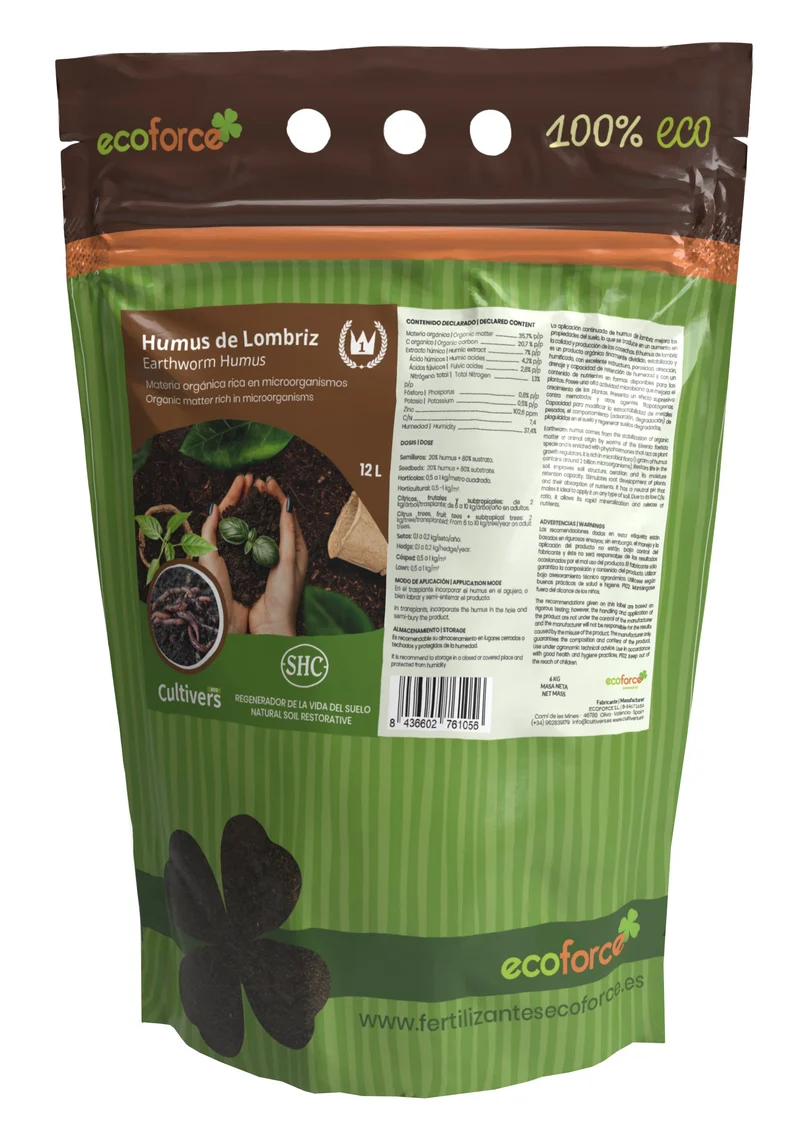 Humus De Lombriz Cultivers 12 L