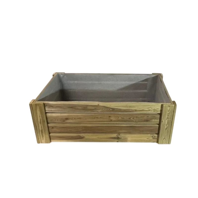 Cajón De Cultivo Natura. Altura De 40 Cm. Sin Base. Vidahuerto 120x100x40 Cm.
