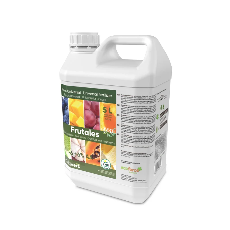 Abono Frutales Líquido Ecológico Cultivers 5 L