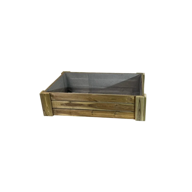 Cajón De Cultivo Solana. Altura De 30 Cm. Sin Base. Vidahuerto 120x80x30 Cm.