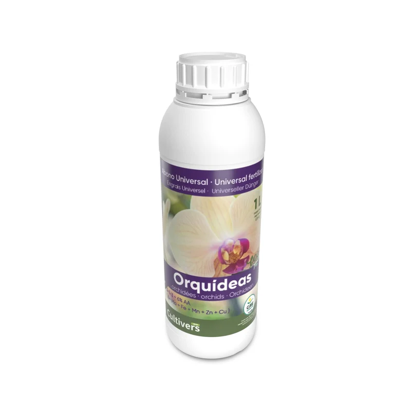 Abono Orquídeas Líquido Ecológico Cultivers 1 L