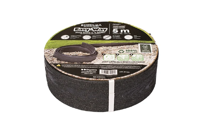 Bordillo Easy Way Composite Negro (rollo 5mx5,5mmx9cm)