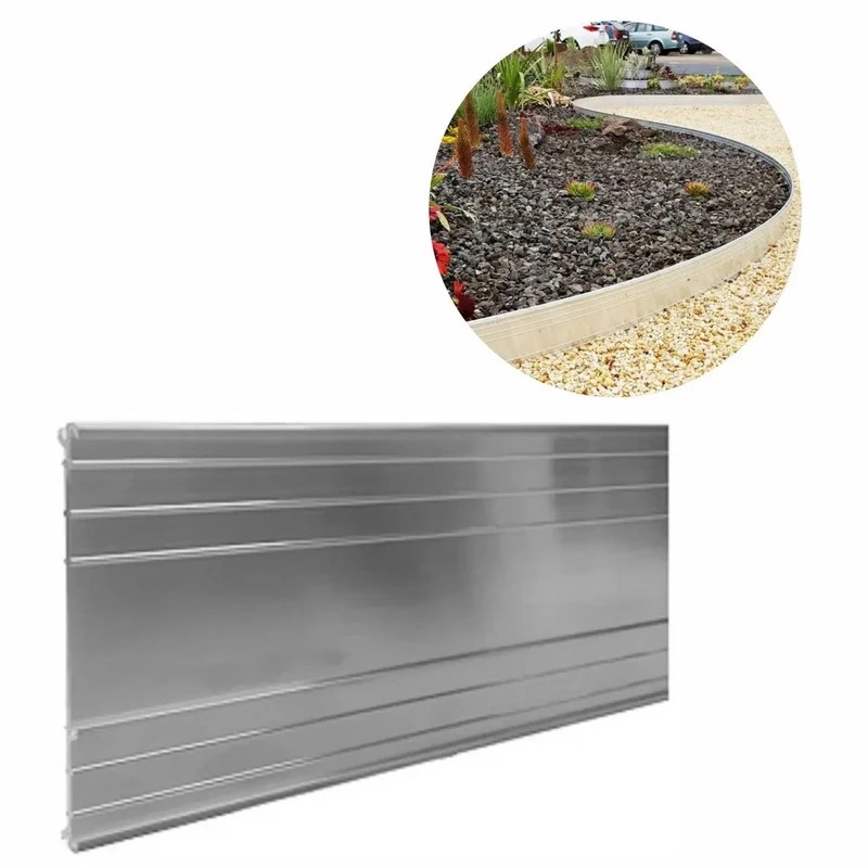 Bordes Jardín Polietileno-aluminiominio 24 Cm