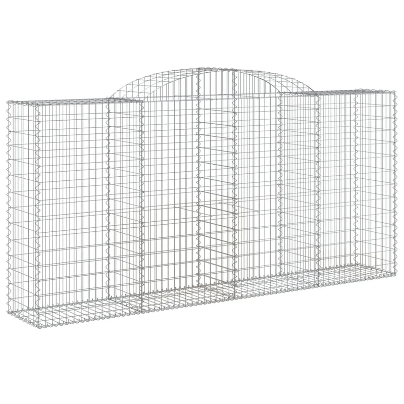 Cestas Gaviones 5 Uds Forma De Arco Hierro 300x50x140/160 Cm