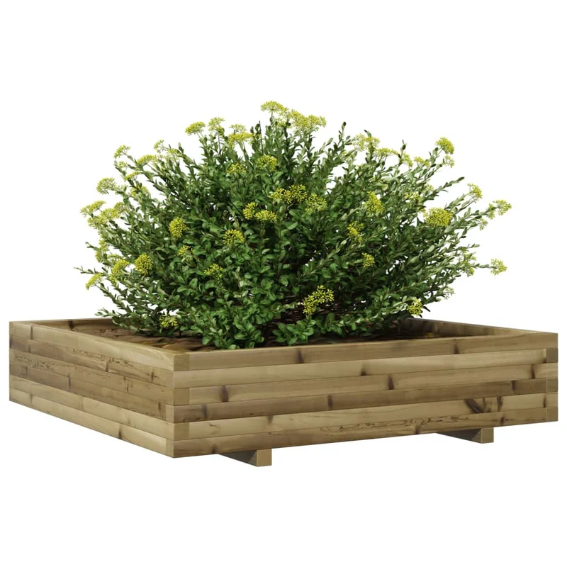 Jardinera Madera De Pino Impregnada 110x110x26,5 Cm
