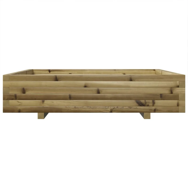 Jardinera Madera De Pino Impregnada 110x110x26,5 Cm